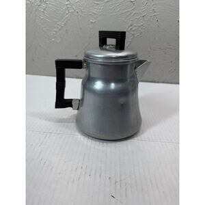 Wear-Ever Percolator Coffee Pot #3004 Aluminum Complete‎ 4 Cup Camp/Stovetop